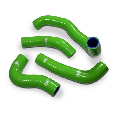 SAMCO SILICONE HOSE KIT GREEN KAWASAKI ZZR1100 C 1990-1992 4 PIECE KIT image